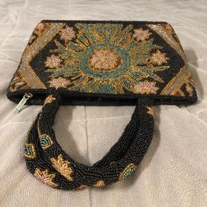 Beaded evening bag purse